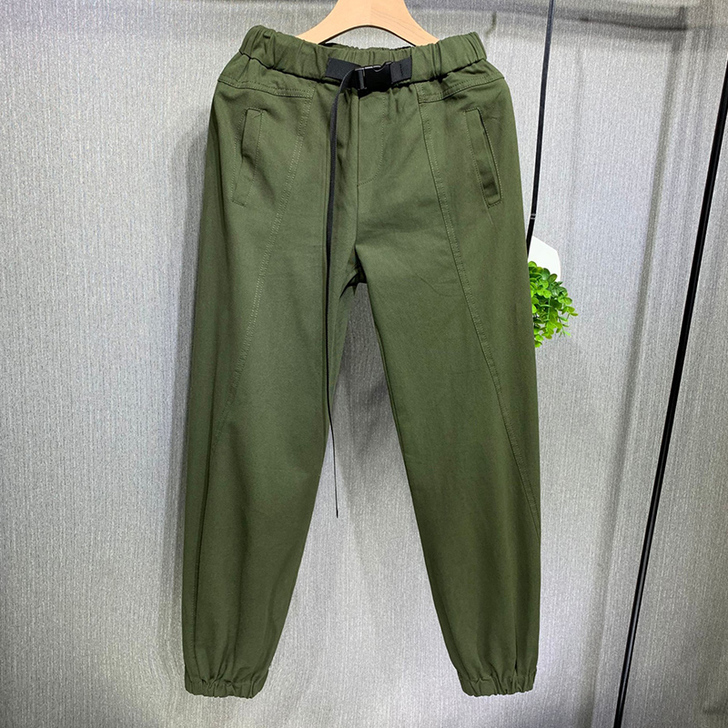 2019新款bf九分休闲裤宽松束脚收口松紧...