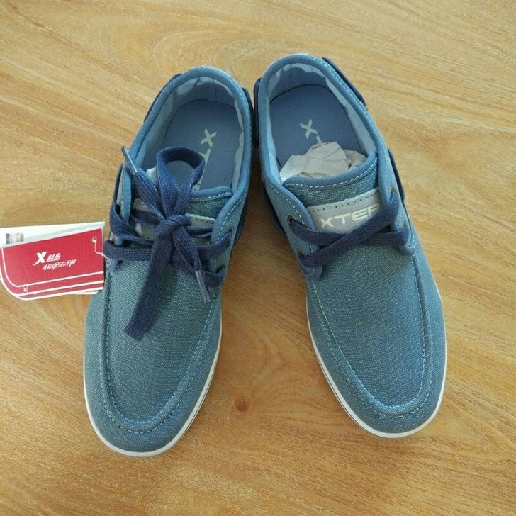 36码特步/Xtep帆布板鞋女正品全新秋季...