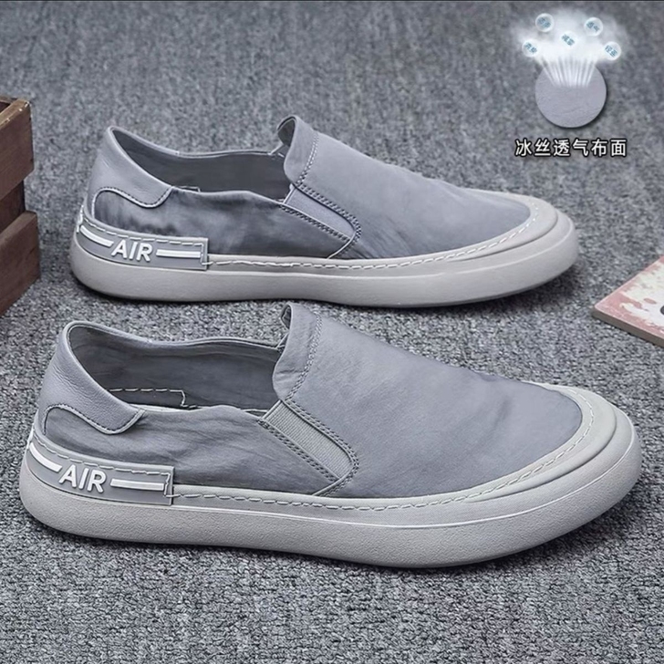 懒人一脚蹬板鞋男鞋夏季透气男士运动休闲鞋老北