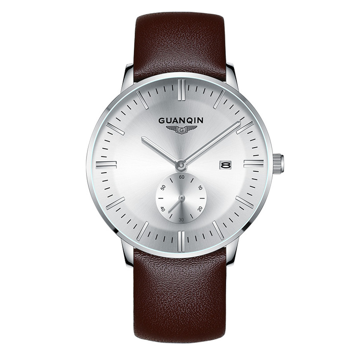 冠琴正品男表简约超薄石英表防水夜光时尚潮流...