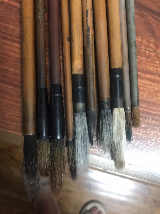 老书画毛笔。..........老旧书画毛...