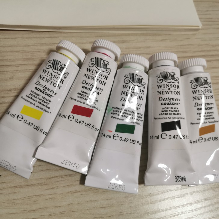 温莎牛顿艺术家水粉颜料 5色 余管 温莎牛顿艺术家水粉颜料 5色 余管