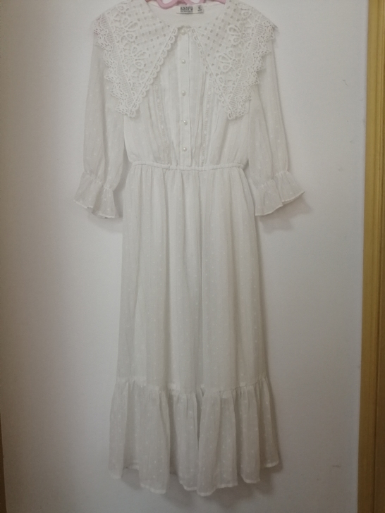 三福雪纺连衣长裙仙女裙甜美森女风穿过一次