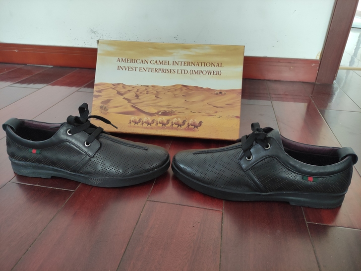 美国骆驼皮鞋，黑色，头层牛皮，43码，内长...