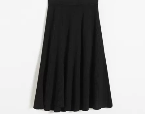 秋冬韩版女装百褶大摆裙 高腰针织半身裙a字...