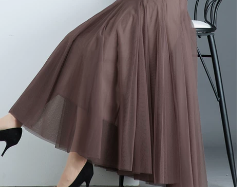 【火拼价】加厚垂感网纱半身裙女秋冬配毛衣显...