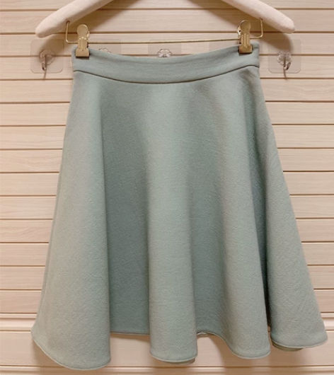 MIUMIU中古正品 气质绿大摆裙蓬蓬裙羊...