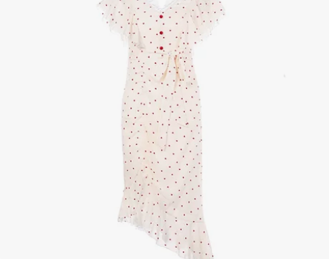 全新，吊牌在 MAXRIENY夏款复古波点...