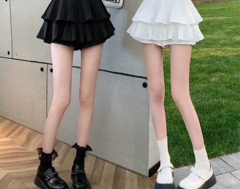 半身裙短裙女夏季2022新款百搭高腰a字显...