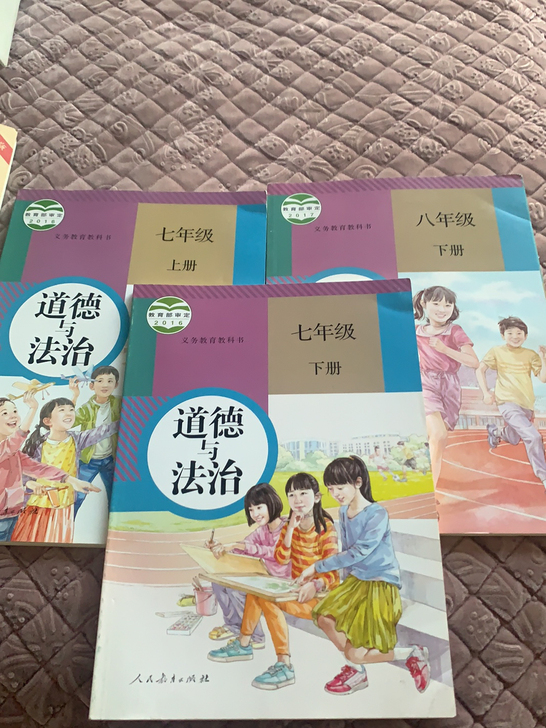 初中道德与法治课本，12元，邮费半价。