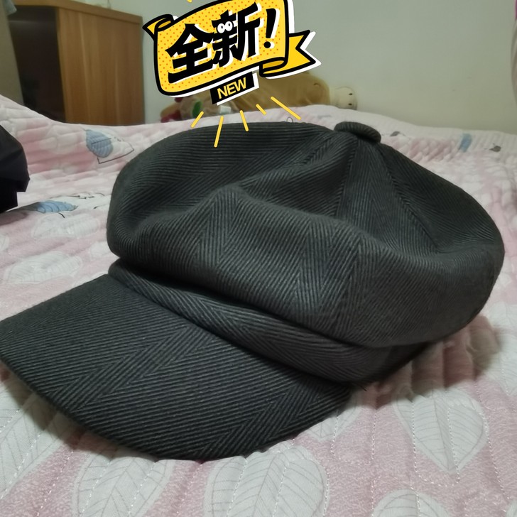 韩版新款贝雷帽子女显脸小文艺复古报童帽画家...