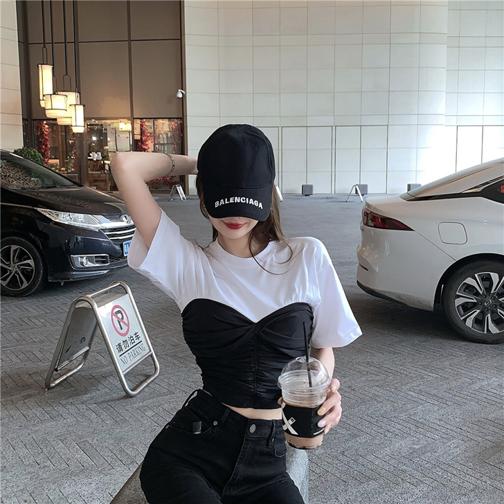 晶美雅 蕾丝雪纺衫