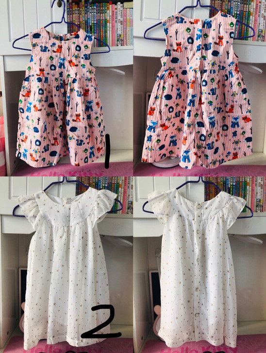 品牌儿童连衣裙 套装  都比较新 套装有污...