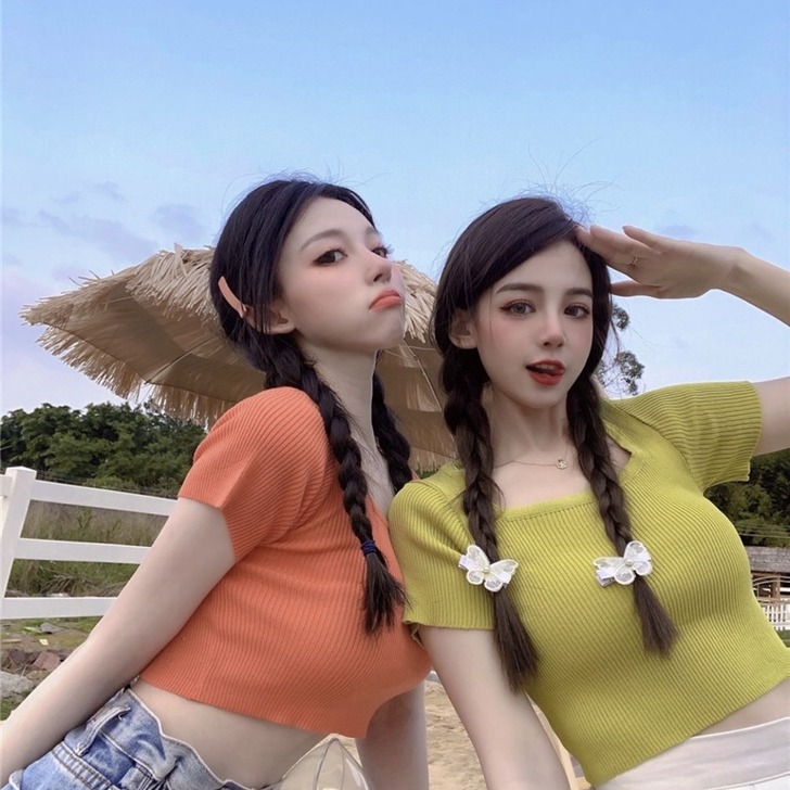 晶美雅 蕾丝雪纺衫