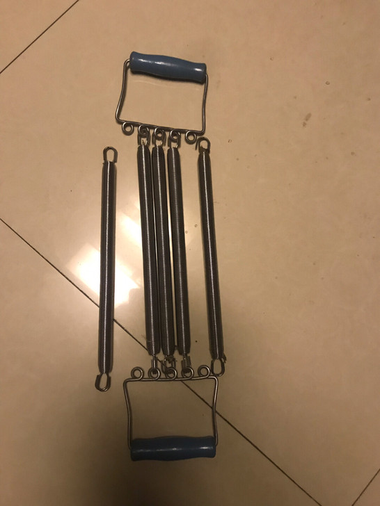 木柄木头把拉力器扩胸器钢丝弹簧男士健身器材...