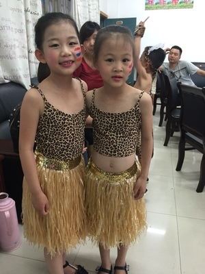 夏威夷草裙舞蹈草裙双层加厚草裙舞服装40厘...