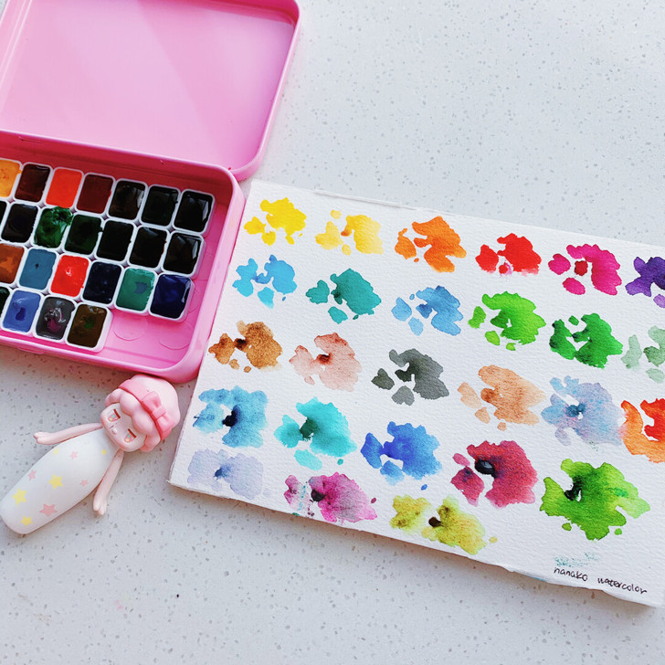 包邮视爵新分层色5色 视爵新色湿分装水彩颜...