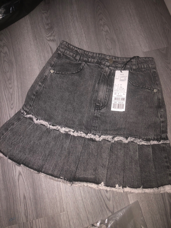 PEACEBIRD太平鸟牛仔半身裙鱼尾裙S...