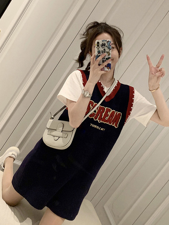 夏装2019新款女甜美山本复古裙超仙极简风...