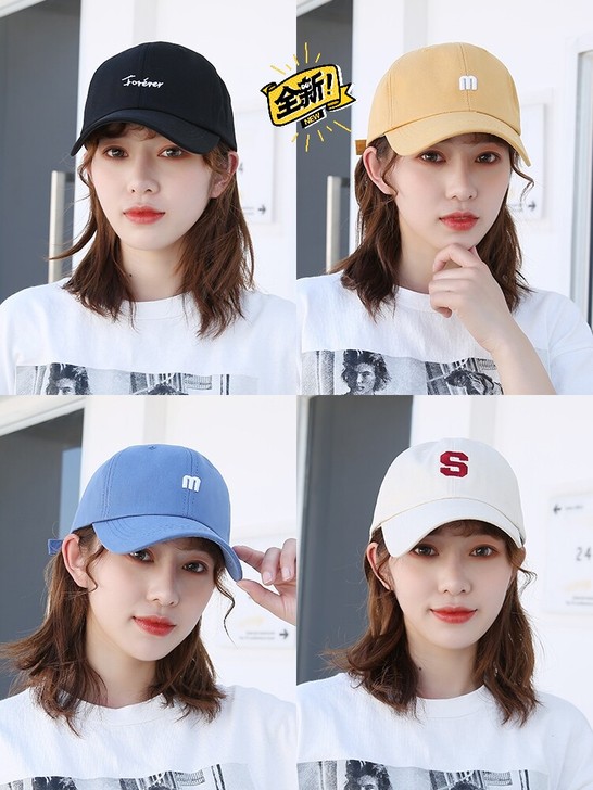 帽子女春秋韩版潮牌ins鸭舌帽百搭防晒遮阳...