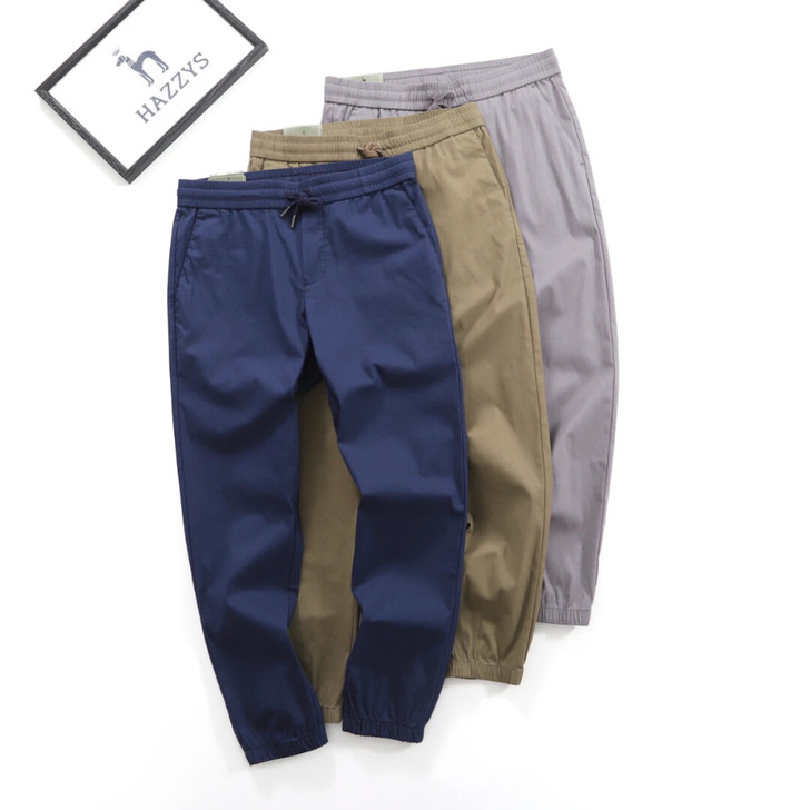 男士直筒束口休闲裤