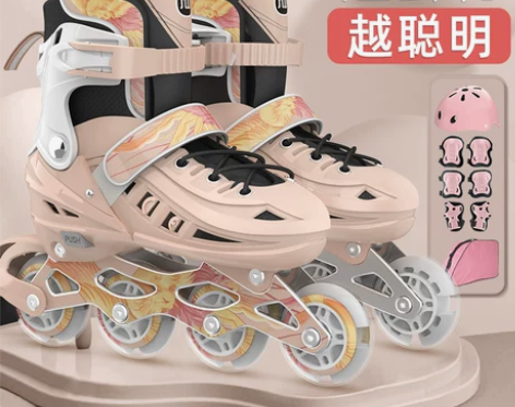 轮滑鞋儿童女童专业品牌正品旗舰店女孩初学者...