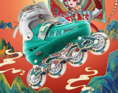 斯威溜冰鞋儿童轮滑鞋初学者中大童男女全套装...