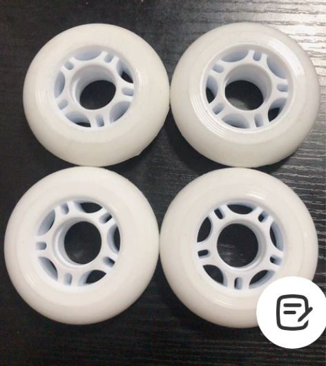 滑冰鞋替换轮白色4只15元包邮 感兴趣的话...