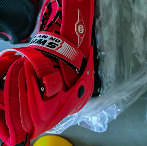 斯威轮滑鞋儿童溜冰鞋全套装 32-35M中...