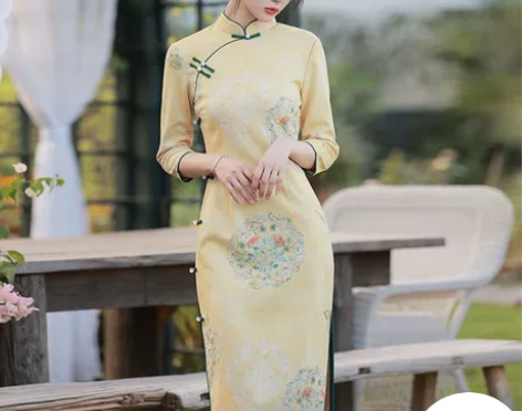 【全新促销】全新秋冬款国风复古小清新印花改...