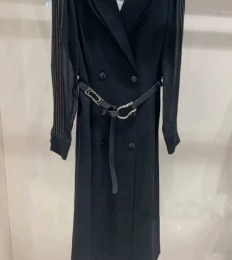 歌力思全新2021秋冬长款风衣式连衣裙,专...