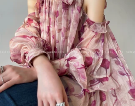 Aconiconi｜沐光爱语 法式茶歇裙碎...