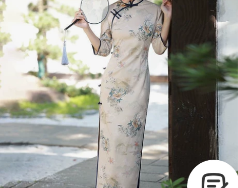 【秋季上新】全新秋款国潮风小清新旗袍少女风...