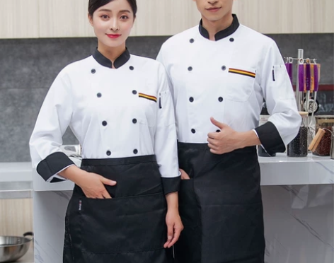 处理各种厨师服 长袖短袖 厨师服男夏季后厨...