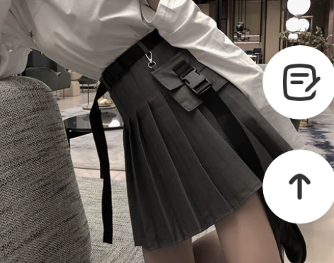 灰色a字半身裙女2019新款初秋高腰小众百...