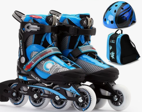 瑞士m-cro儿童轮滑鞋溜冰鞋全套装直排轮...