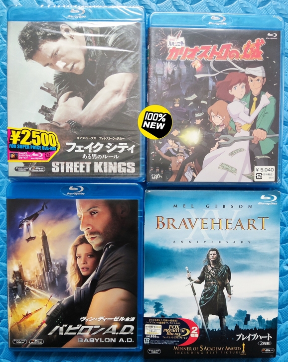 全新蓝光影片，日版