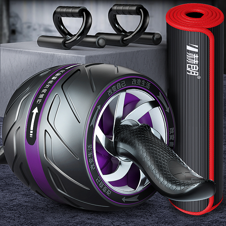 自动回弹健腹轮腹肌懒人健身器材减腹瘦肚子神...