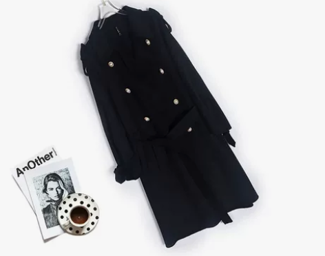 全新 蘑菇街 【yoke瑜儿_ 冬季黑色超...