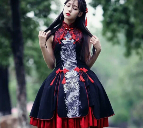 青龙白虎洛丽塔Lolita s 精山，料子...