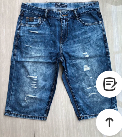 森马乞丐破洞五分牛仔短裤 专柜正品，33码...