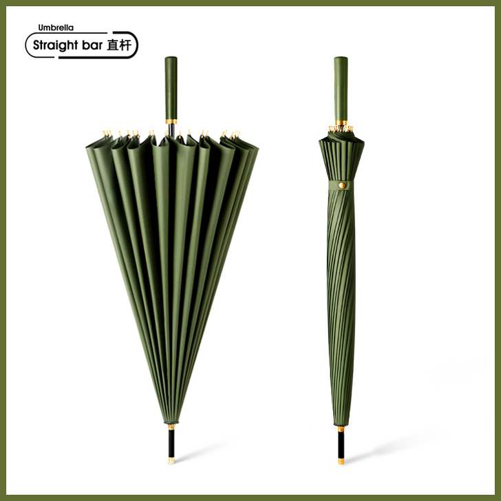 24骨长柄雨伞男潮大号双人直杆女ins风晴...