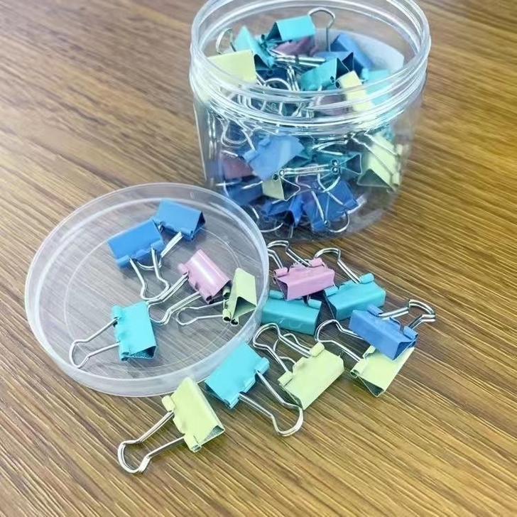 彩色长尾夹文件夹试卷夹燕尾夹票据夹办公用品