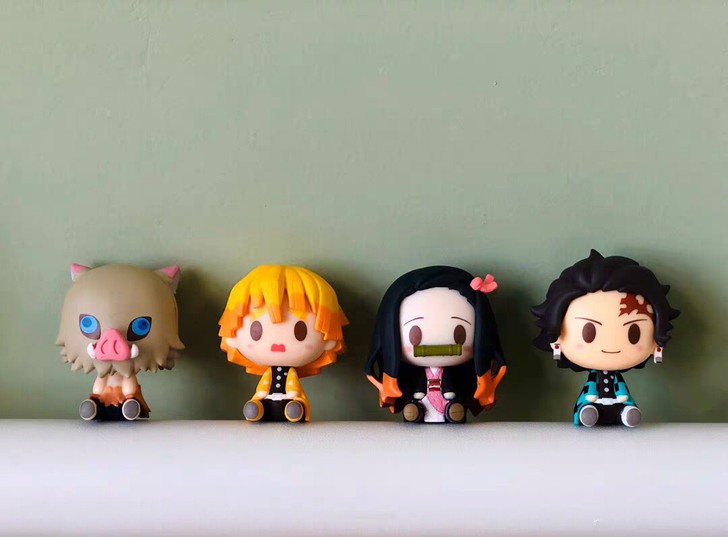 鬼灭之刃Q版手办祢豆子炭治郎我妻善逸伊助周...