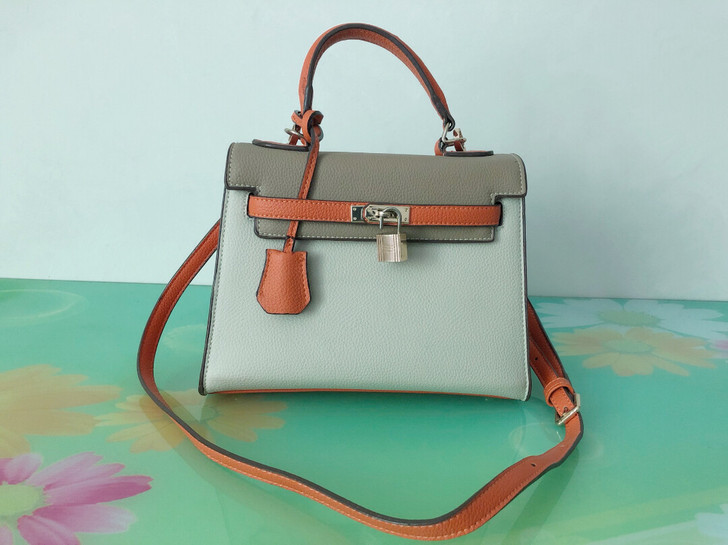 糖果色凯莉手提包