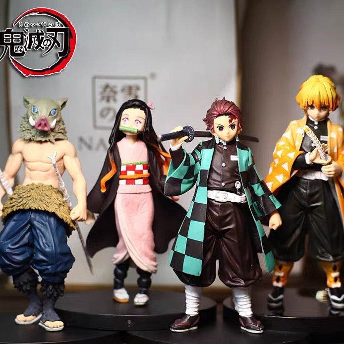 全新包邮鬼灭之刃手办祢豆子炭治郎善逸伊之助...