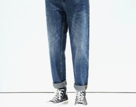 裤子秋季新款牛仔裤男士宽松直筒大码高端长裤...