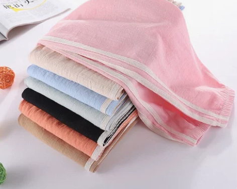 【100-170】童装童裤纯棉水洗棉麻裤 ...