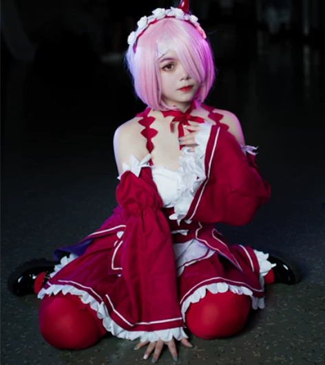 绝色漫 Cosplay女装 拉姆小恶魔co...