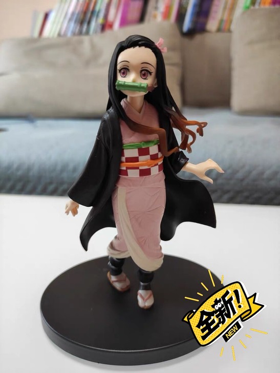 【全新盒装】鬼灭之刃手办站姿灶门弥豆子掌上...